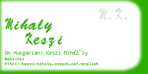 mihaly keszi business card